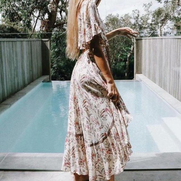 New Boho Summer Floral Maisie Bambi Beach Dress - Picture 5 of 14